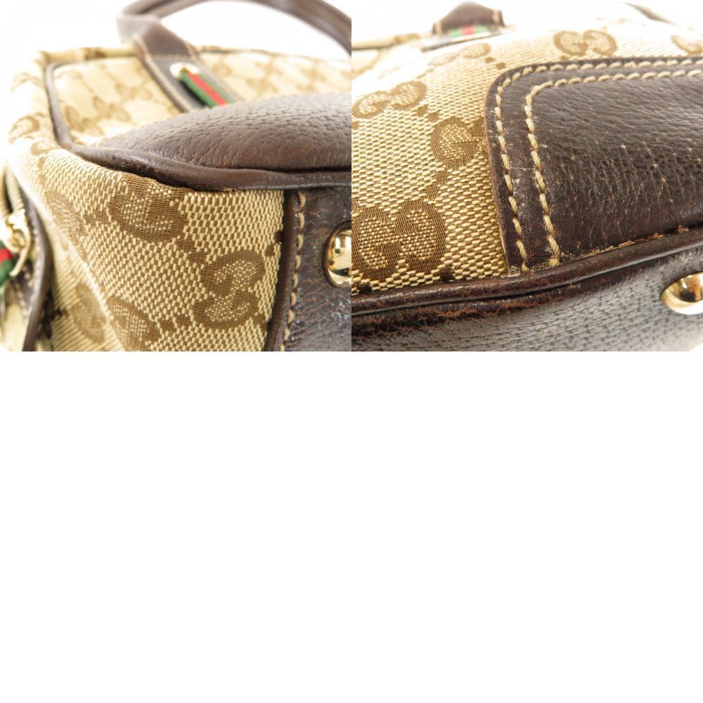 Gucci GG Canvas Princy Boston bag monogram canvas brown leather - Picture 10 of 10